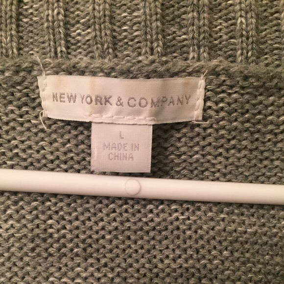 New York & Company grey sweater - Picture 2 of 2